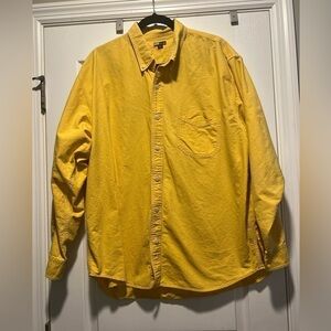Men’s Buckle BKE Division 67 Long Sleeve Yellow Button Down Shirt. Size XL